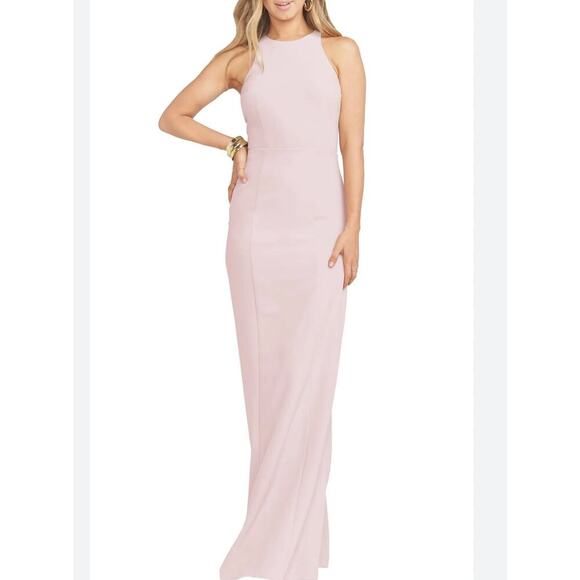 Show Me Your Mumu Chicago high neck halter long gown size Small NWT Vintage Rose - Picture 1 of 10